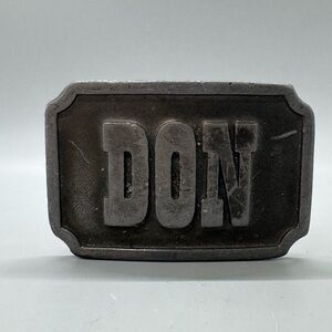 Vintage “DON” Belt Buckle